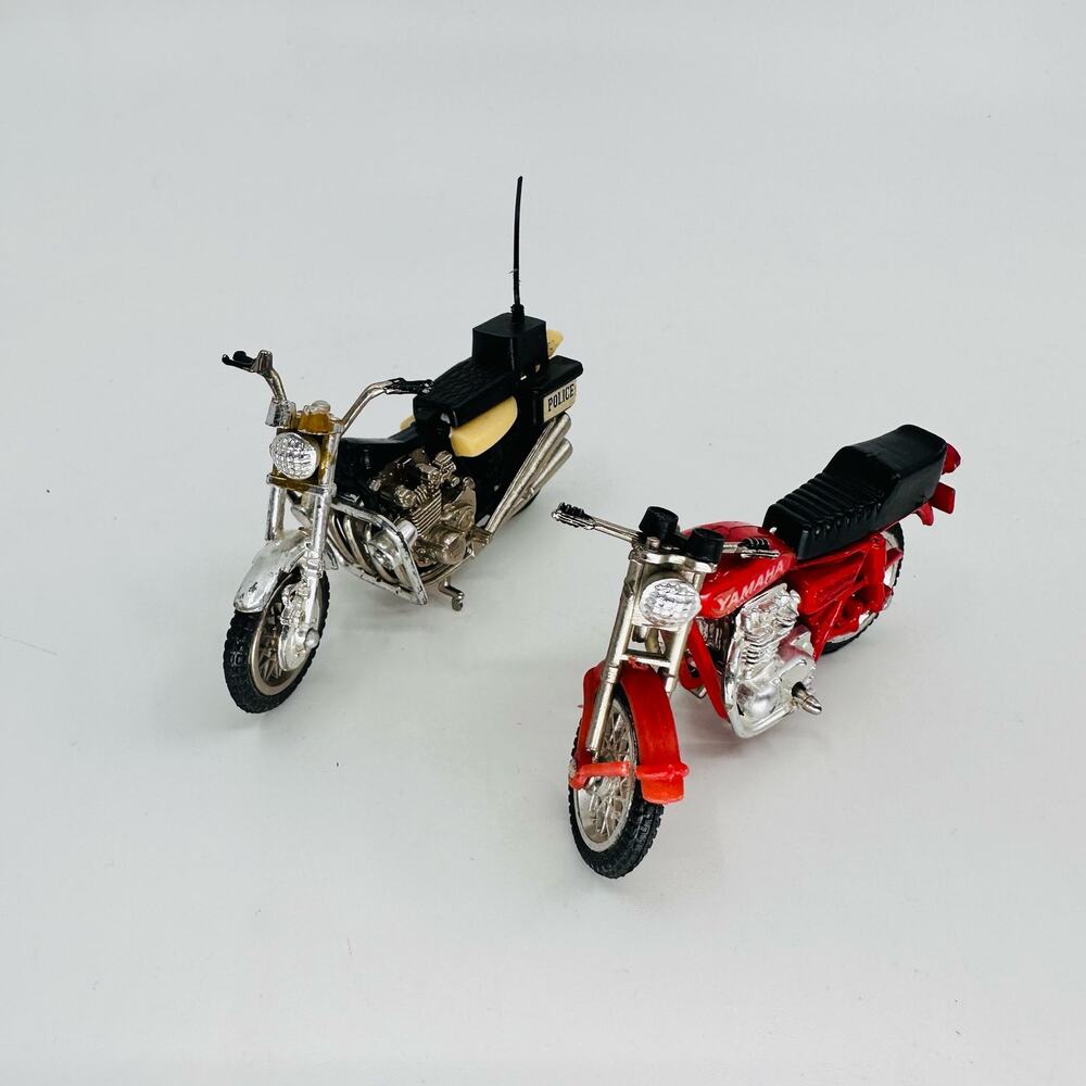 Zee Toys Antique Motorcycles Yamaha Police Bike Ridge Rider Miniature Bike 1979